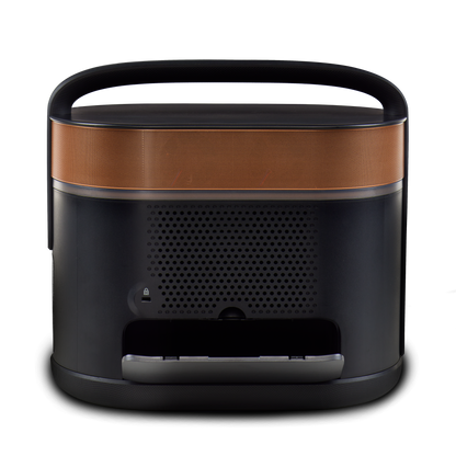 Duracell G800 portable power station image showing the integrated cord storage compartment in the back